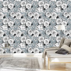 Papier Peint Fleurs De Pivoine Élégantes – Image 3