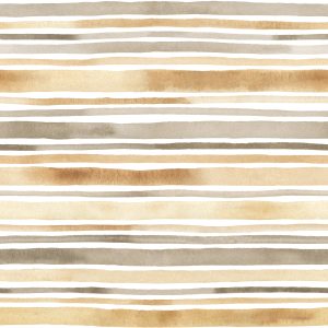 Papier Peint Rayures Horizontales - Aquarelle – Image 1