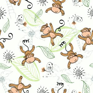 Papier Peint Pour Les Enfants - Singes – Image 1