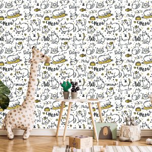 Papier Peint Pour Les Enfants - Chats Drôles – Image 5
