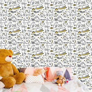 Papier Peint Pour Les Enfants - Chats Drôles – Image 6