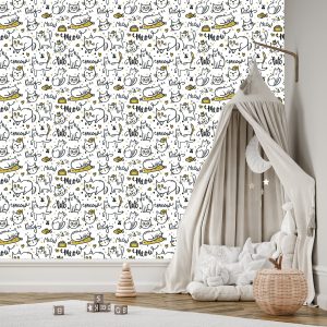 Papier Peint Pour Les Enfants - Chats Drôles – Image 3