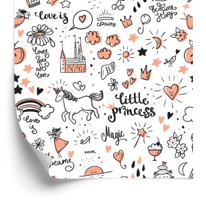 Papier Peint Pour Les Enfants - Licornes Et Motifs – Image 2