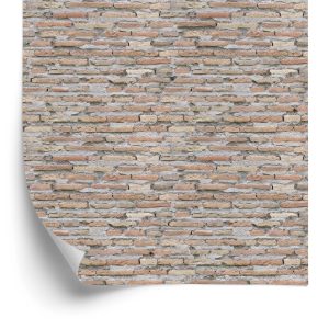 Papier Peint Vieilles Dalles De Mur De Briques Avec Effet 3D – Image 2