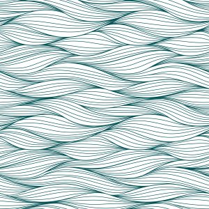 Papier Peint Rétro - Vagues Irrégulières Sur Fond Blanc – Image 1