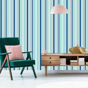 Papier Peint Rayures Verticales Colorées – Image 6