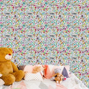 Papier Peint Pour Les Enfants - Motif Musical Coloré – Image 6