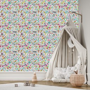 Papier Peint Pour Les Enfants - Motif Musical Coloré – Image 3