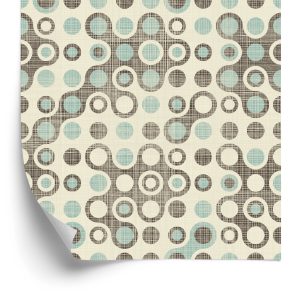 Papier Peint Cercles Abstraits Dans Un Style Rétro – Image 2