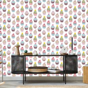 Papier Peint Pour La Cuisine-Muffins Colorés – Image 5