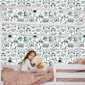 Papier Peint Pour Enfants - Jouets Vintage – Image 7