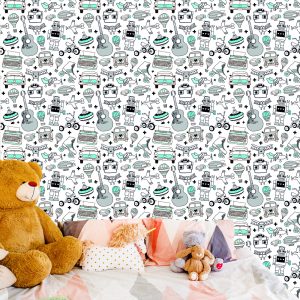 Papier Peint Pour Enfants - Jouets Vintage – Image 6