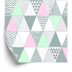 Papier Peint Géométrique - Triangles Colorés – Image 2