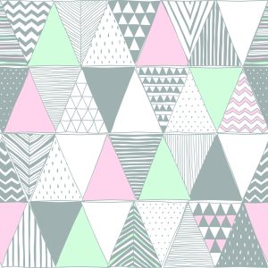 Papier Peint Géométrique - Triangles Colorés – Image 1