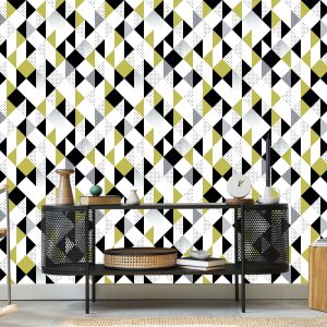 Papier Peint Géométrique - Triangles Colorés – Image 5