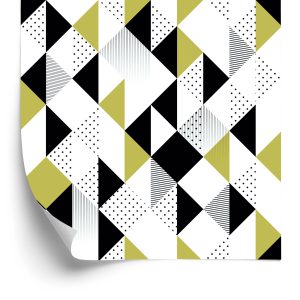 Papier Peint Géométrique - Triangles Colorés – Image 2