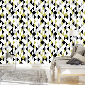 Papier Peint Géométrique - Triangles Colorés – Image 3