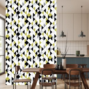 Papier Peint Géométrique - Triangles Colorés – Image 4