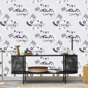 Papier Peint Pour Les Enfants - Courses De Voitures Anciennes – Image 5