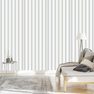 Papier Peint Rayures Verticales Colorées – Image 3