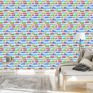 Papier Peint Pour Les Enfants - Voitures Colorées – Image 3