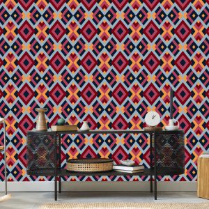 Papier Peint Géométrique - Diamants Colorés – Image 5