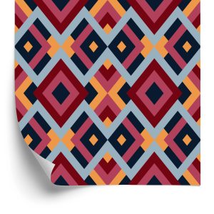 Papier Peint Géométrique - Diamants Colorés – Image 2