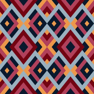 Papier Peint Géométrique - Diamants Colorés – Image 1