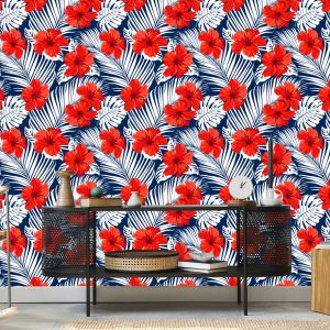 Papier Peint Fleurs Et Feuilles Tropicales – Image 5