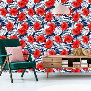 Papier Peint Fleurs Et Feuilles Tropicales – Image 6