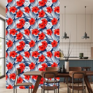 Papier Peint Fleurs Et Feuilles Tropicales – Image 4