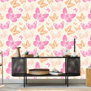 Papier Peint Pour Les Enfants - Papillons Colorés – Image 5