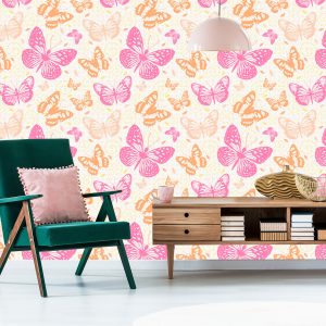 Papier Peint Pour Les Enfants - Papillons Colorés – Image 6