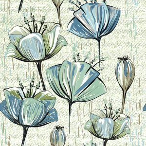 Papier Peint Tulipes Vintage – Image 1