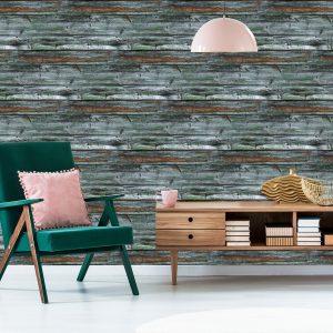 Papier Peint Nuances De Planches De Bois Gris – Image 6