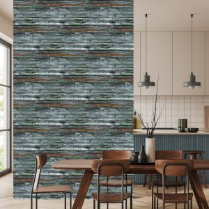 Papier Peint Nuances De Planches De Bois Gris – Image 4