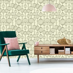 Papier Peint Rétro - Motifs Noirs Abstraits – Image 6