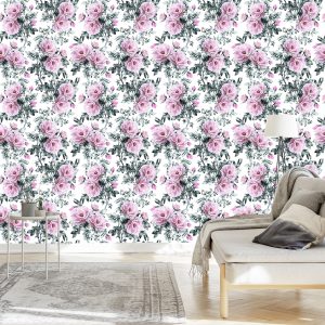 Papier Peint Belles Fleurs Pastel – Image 3