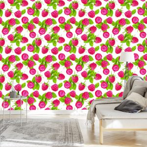 Papier Peint Pour La Cuisine - Framboises Juteuses – Image 3