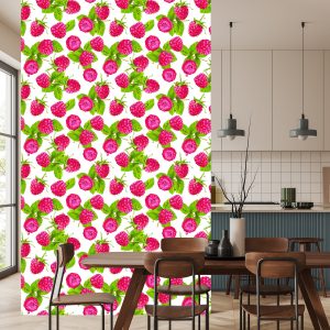 Papier Peint Pour La Cuisine - Framboises Juteuses – Image 4