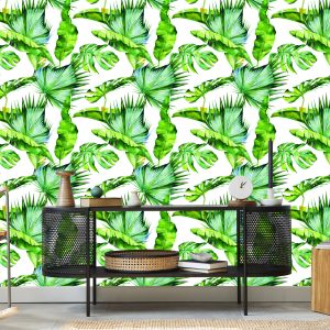 Papier Peint Feuilles De Jungle Tropicale – Image 5