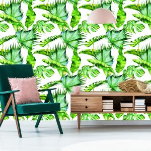 Papier Peint Feuilles De Jungle Tropicale – Image 6