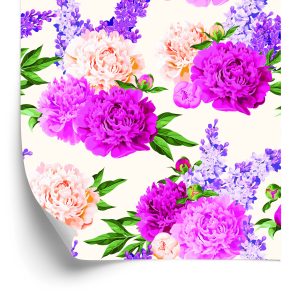 Papier Peint Beaux Lys Et Pivoines Colorés – Image 2