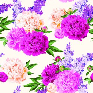 Papier Peint Beaux Lys Et Pivoines Colorés – Image 1