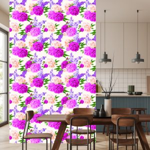 Papier Peint Beaux Lys Et Pivoines Colorés – Image 4