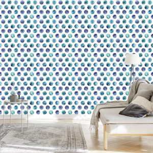 Papier Peint Points Colorés Peints À L'aquarelle – Image 3