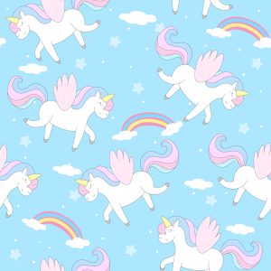 Papier Peint Pour Les Enfants - Adorable Licorne - Pegasi – Image 1