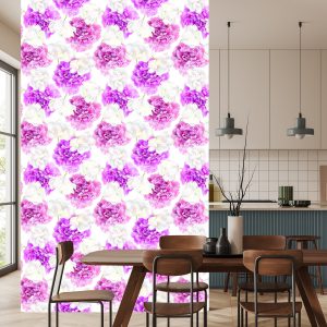 Papier Peint Pivoines Roses Et Tulipes Blanches – Image 4