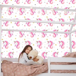 Papier Peint Pour Les Enfants - Licornes Et Étoiles – Image 7