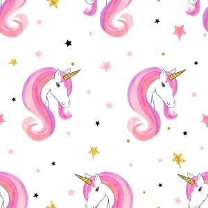 Papier Peint Pour Les Enfants - Licornes Et Étoiles – Image 1